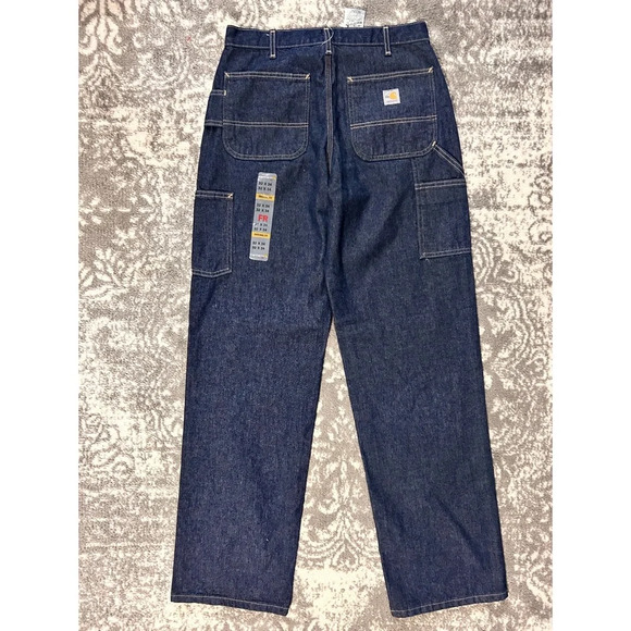 Carhartt Men's Flame Resistant Denim Dungaree New 32x34 - Picture 2 of 7